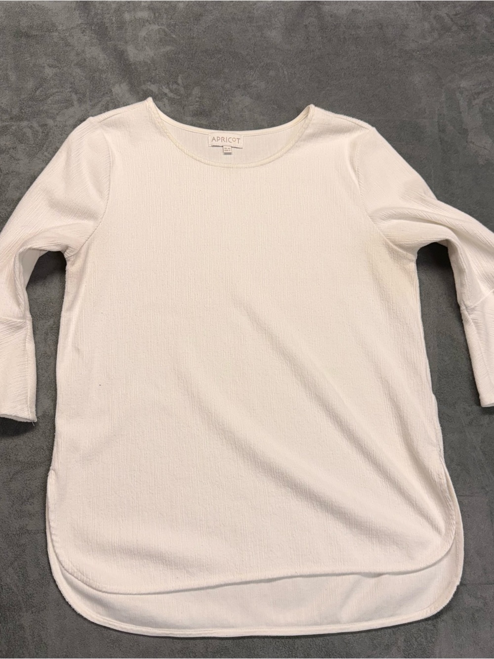 APRICOT White Ribbed Long Sleeve Top
